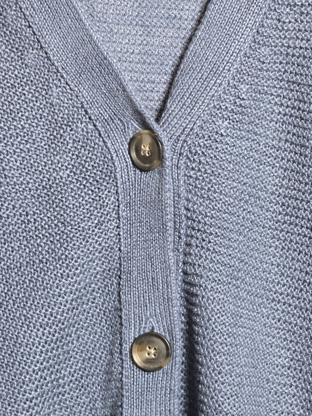 NWT Banana Republic 100% Italian Linen Blue V-Neck Button Cardigan, S - Picture 2 of 6